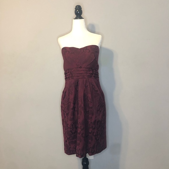 Paisley Print Pocketed Strapless Dress - Picture 4 of 13